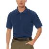 imageMAGCOMSEN Mens Tactical Military Shirts 14 Zip Short Sleeve Slim Fit Camo ShirtRoyal Blue