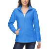 imageMAGCOMSEN Womens Fleece Jacket Zip Up Coat Lightweight Soft Warm Long Sleeve Jackets with Pockets for WinterAzure