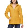 imageMAGCOMSEN Womens Fleece Jacket Zip Up Coat Lightweight Soft Warm Long Sleeve Jackets with Pockets for WinterGinger