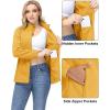 imageMAGCOMSEN Womens Fleece Jacket Zip Up Coat Lightweight Soft Warm Long Sleeve Jackets with Pockets for WinterGinger
