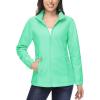 imageMAGCOMSEN Womens Fleece Jacket Zip Up Coat Lightweight Soft Warm Long Sleeve Jackets with Pockets for WinterMint Green