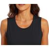 imageMAGCOMSEN Womens Sleeveless Workout Shirts UPF 80 Dry Fit Running Wicking Tank Tops Athletic Gym Summer TopsBlack