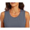 imageMAGCOMSEN Womens Sleeveless Workout Shirts UPF 80 Dry Fit Running Wicking Tank Tops Athletic Gym Summer TopsDary Grey