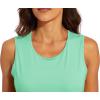 imageMAGCOMSEN Womens Sleeveless Workout Shirts UPF 80 Dry Fit Running Wicking Tank Tops Athletic Gym Summer TopsMint Green