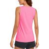 imageMAGCOMSEN Womens Sleeveless Workout Shirts UPF 80 Dry Fit Running Wicking Tank Tops Athletic Gym Summer TopsRose