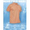 imageMAGCOMSEN Mens Polo Shirt Quick Dry Performance Short Sleeve Tactical Shirts Pique Jersey Golf ShirtApricot