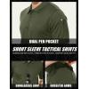 imageMAGCOMSEN Mens Polo Shirt Quick Dry Performance Short Sleeve Tactical Shirts Pique Jersey Golf ShirtArmy Green