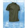 imageMAGCOMSEN Mens Polo Shirt Quick Dry Performance Short Sleeve Tactical Shirts Pique Jersey Golf ShirtArmy Green