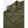 imageMAGCOMSEN Mens Polo Shirt Quick Dry Performance Short Sleeve Tactical Shirts Pique Jersey Golf ShirtArmy Green