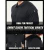 imageMAGCOMSEN Mens Polo Shirt Quick Dry Performance Short Sleeve Tactical Shirts Pique Jersey Golf ShirtBlack