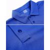 imageMAGCOMSEN Mens Polo Shirt Quick Dry Performance Short Sleeve Tactical Shirts Pique Jersey Golf ShirtBlue