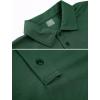 imageMAGCOMSEN Mens Polo Shirt Quick Dry Performance Short Sleeve Tactical Shirts Pique Jersey Golf ShirtDark Greenshort