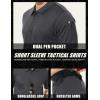imageMAGCOMSEN Mens Polo Shirt Quick Dry Performance Short Sleeve Tactical Shirts Pique Jersey Golf ShirtGrey