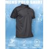 imageMAGCOMSEN Mens Polo Shirt Quick Dry Performance Short Sleeve Tactical Shirts Pique Jersey Golf ShirtGrey
