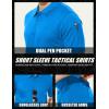 imageMAGCOMSEN Mens Polo Shirt Quick Dry Performance Short Sleeve Tactical Shirts Pique Jersey Golf ShirtHorizon Blueshort