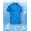 imageMAGCOMSEN Mens Polo Shirt Quick Dry Performance Short Sleeve Tactical Shirts Pique Jersey Golf ShirtHorizon Blueshort