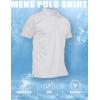 imageMAGCOMSEN Mens Polo Shirt Quick Dry Performance Short Sleeve Tactical Shirts Pique Jersey Golf ShirtWhiteshort