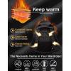 imageMAGCOMSEN Mens Tactical Jacket 7 Pockets Performance Fleece Lined Water Resistant Soft Shell Winter CoatsBlack
