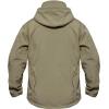 imageMAGCOMSEN Mens Tactical Jacket 7 Pockets Performance Fleece Lined Water Resistant Soft Shell Winter CoatsKhaki