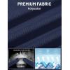 imageMAGCOMSEN Polo Shirts for Men with Pocket Short Sleeve Collared Golf Shirts Quick Dry Pique Performance Athletic SummerNavy