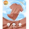 imageMAGCOMSEN Womens Short Sleeve TShirts UPF 50 Sun Protection Quick Dry Athletic Running Workout Rash Guard TopsApricot