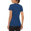 imageMAGCOMSEN Womens Short Sleeve TShirts UPF 50 Sun Protection Quick Dry Athletic Running Workout Rash Guard TopsBlue Grey