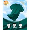 imageMAGCOMSEN Womens Short Sleeve TShirts UPF 50 Sun Protection Quick Dry Athletic Running Workout Rash Guard TopsEmerald Green