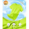 imageMAGCOMSEN Womens Short Sleeve TShirts UPF 50 Sun Protection Quick Dry Athletic Running Workout Rash Guard TopsFluorescent Green