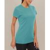 imageMAGCOMSEN Womens Short Sleeve TShirts UPF 50 Sun Protection Quick Dry Athletic Running Workout Rash Guard TopsGrey Green