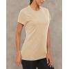 imageMAGCOMSEN Womens Short Sleeve TShirts UPF 50 Sun Protection Quick Dry Athletic Running Workout Rash Guard TopsLight Apricot