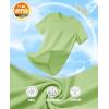 imageMAGCOMSEN Womens Short Sleeve TShirts UPF 50 Sun Protection Quick Dry Athletic Running Workout Rash Guard TopsLight Green