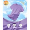 imageMAGCOMSEN Womens Short Sleeve TShirts UPF 50 Sun Protection Quick Dry Athletic Running Workout Rash Guard TopsLight Purple