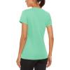 imageMAGCOMSEN Womens Short Sleeve TShirts UPF 50 Sun Protection Quick Dry Athletic Running Workout Rash Guard TopsMint Green