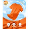 imageMAGCOMSEN Womens Short Sleeve TShirts UPF 50 Sun Protection Quick Dry Athletic Running Workout Rash Guard TopsOrange