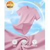 imageMAGCOMSEN Womens Short Sleeve TShirts UPF 50 Sun Protection Quick Dry Athletic Running Workout Rash Guard TopsPink