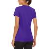 imageMAGCOMSEN Womens Short Sleeve TShirts UPF 50 Sun Protection Quick Dry Athletic Running Workout Rash Guard TopsPruple