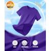 imageMAGCOMSEN Womens Short Sleeve TShirts UPF 50 Sun Protection Quick Dry Athletic Running Workout Rash Guard TopsPruple