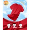 imageMAGCOMSEN Womens Short Sleeve TShirts UPF 50 Sun Protection Quick Dry Athletic Running Workout Rash Guard TopsTomato