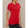 imageMAGCOMSEN Womens Short Sleeve TShirts UPF 50 Sun Protection Quick Dry Athletic Running Workout Rash Guard TopsTomato