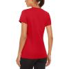 imageMAGCOMSEN Womens Short Sleeve TShirts UPF 50 Sun Protection Quick Dry Athletic Running Workout Rash Guard TopsTomato