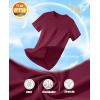 imageMAGCOMSEN Womens Short Sleeve TShirts UPF 50 Sun Protection Quick Dry Athletic Running Workout Rash Guard TopsWine