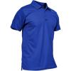 imageMAGCOMSEN Mens Polo Shirt Quick Dry Performance Short Sleeve Tactical Shirts Pique Jersey Golf ShirtBlue
