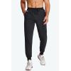imageMAGCOMSEN Mens Cotton Joggers Sweatpants with Pockets Lightweight Running Workout Trainning Jogging Pants for MenBlack
