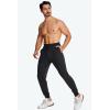 imageMAGCOMSEN Mens Cotton Joggers Sweatpants with Pockets Lightweight Running Workout Trainning Jogging Pants for MenBlack