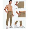 imageMAGCOMSEN Mens Cotton Joggers Sweatpants with Pockets Lightweight Running Workout Trainning Jogging Pants for MenKhaki