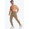 imageMAGCOMSEN Mens Cotton Joggers Sweatpants with Pockets Lightweight Running Workout Trainning Jogging Pants for MenKhaki