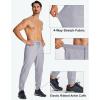 imageMAGCOMSEN Mens Cotton Joggers Sweatpants with Pockets Lightweight Running Workout Trainning Jogging Pants for MenLight Grey