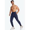 imageMAGCOMSEN Mens Cotton Joggers Sweatpants with Pockets Lightweight Running Workout Trainning Jogging Pants for MenNavy