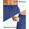 imageMAGCOMSEN Mens Cotton Joggers Sweatpants with Pockets Lightweight Running Workout Trainning Jogging Pants for MenSapphire Blue