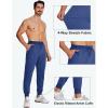 imageMAGCOMSEN Mens Cotton Joggers Sweatpants with Pockets Lightweight Running Workout Trainning Jogging Pants for MenSapphire Blue